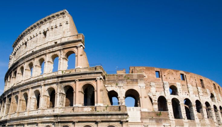 The Colosseum in Rome.